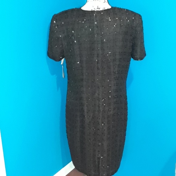 BNWT SCALA PLUS SIZE hand beaded cocktail dress - Picture 4 of 8